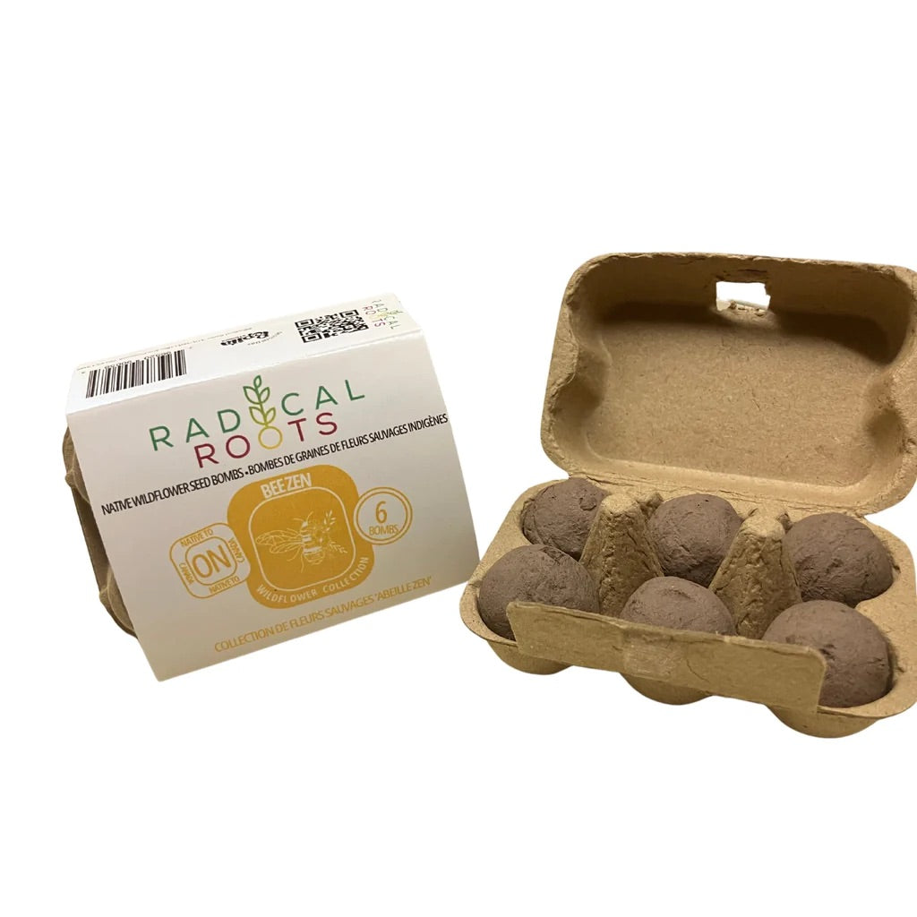 ontario wildflower seeds Radical Roots Seed Bombs ~ Bee Zen ~ Ontario Native Perennial Wildflow –  The Gratitude Shoppe
